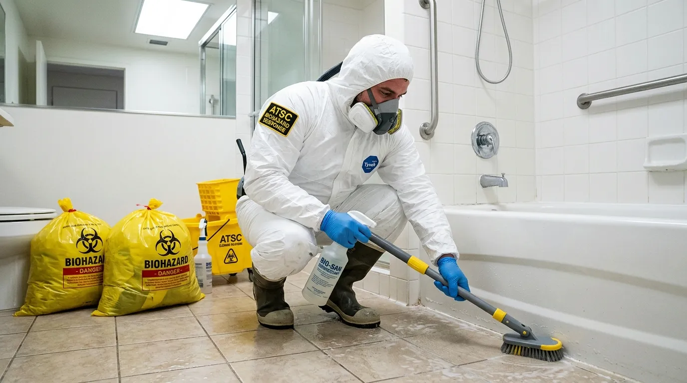 Decontamination equipment deployed for Blood Cleanup in Country Walk